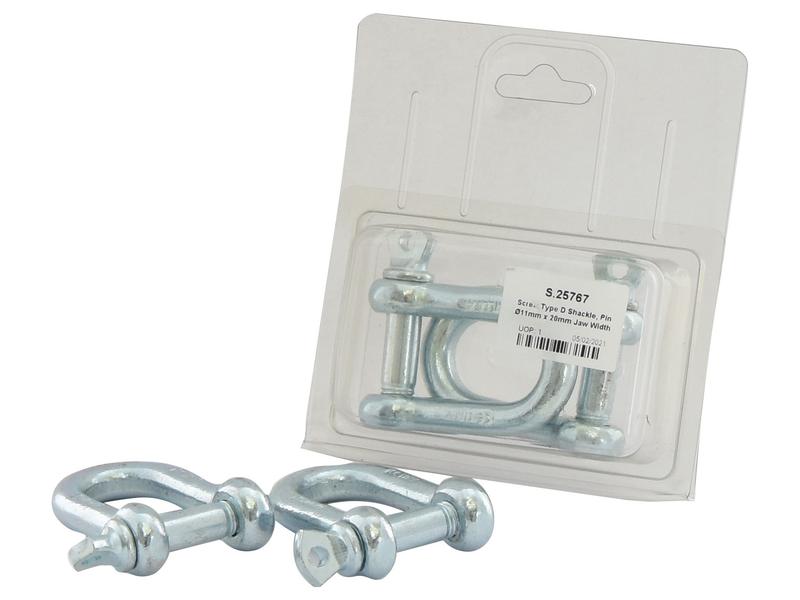Agripak 2 pcs. Screw Type D Shackle Pin Ø11x20mm Image 1
