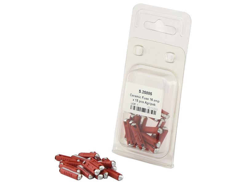 Agripak 15 pcs. Continental Fuses 16 Amps Image 1