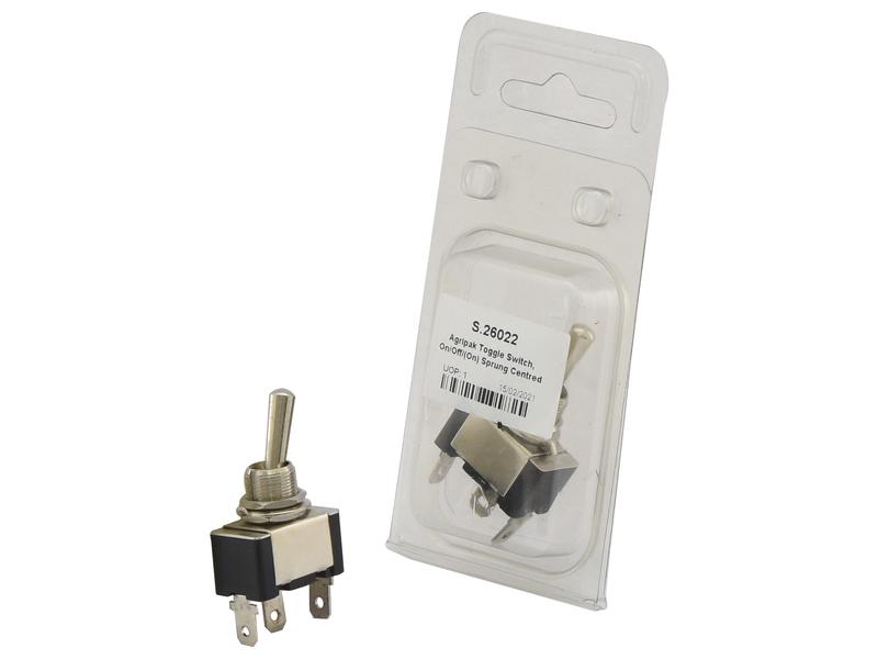 Agripak Toggle Switch, On/Off/(On) Sprung Centred