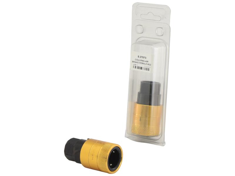 Agripak Air Brake Coupling Yellow M22 x 1.50mm Female Image 1
