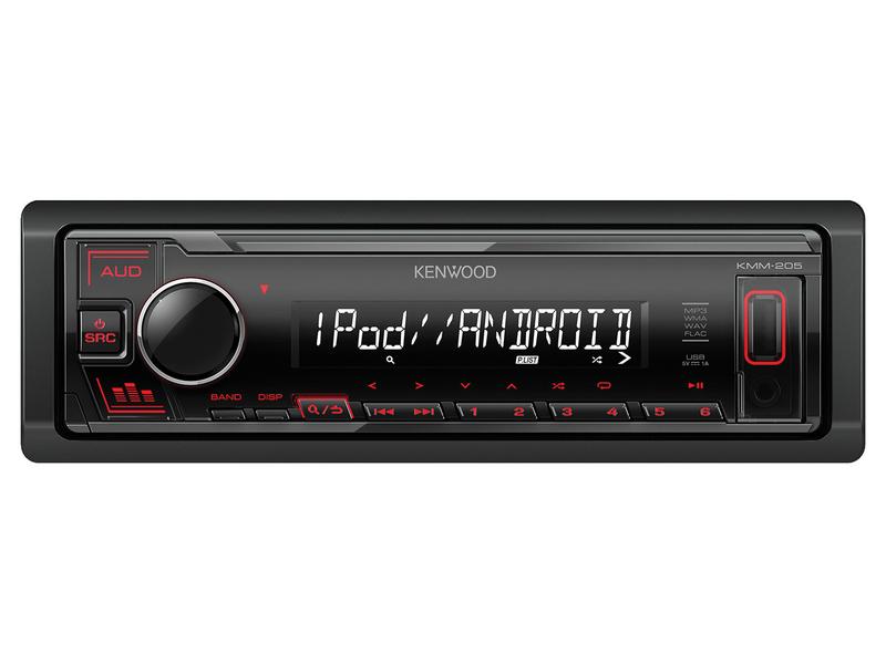 Radio - Android | iPod-iPhone | Aux In | Mechless | Short Body | USB | Receiver (KMM205)