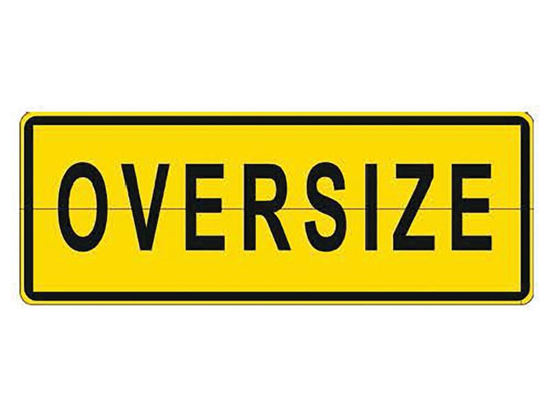 Oversize Sign - Metal, 1200 x 450mm (Hinged)