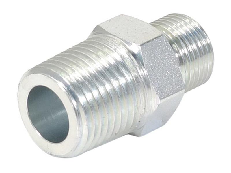 Hydraulic Adaptor 3/8\'\' BSP Male x 1/2\'\' BSPT Male Image 1