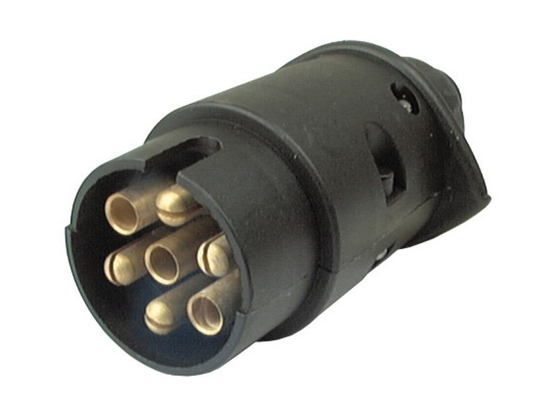7 Pin Trailer Plug (Plastic), Male 12V Image 1
