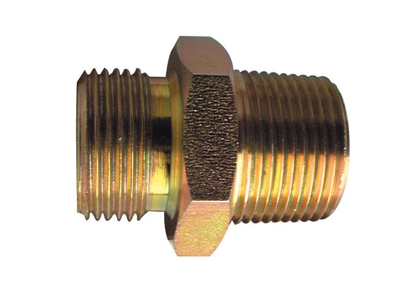 Hydraulic Adaptor 3/4\'\' NPTF Male x 3/4\'\' BSP Male Image 1