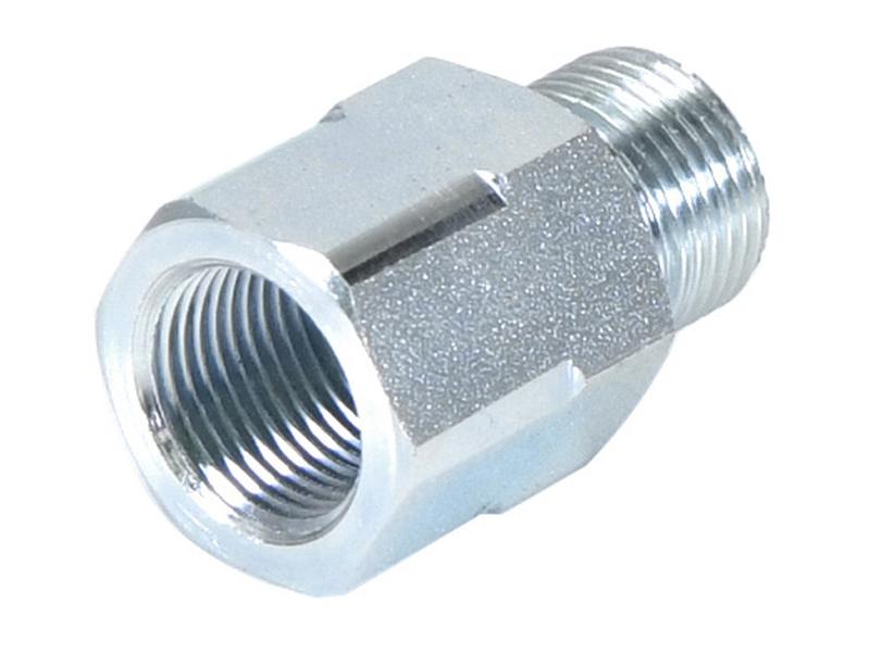 Hydraulic Adaptor 3/8\'\' BSP Male x 3/8\'\' BSP Fixed Female Image 1