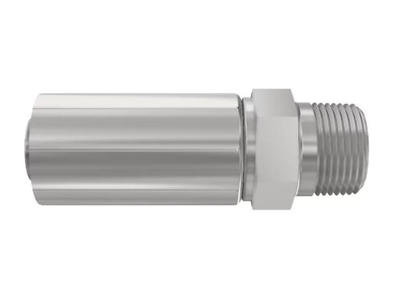 Parker NPTF Hose Insert 1/4\'\' x 1/4\'\' - 18TPI Male Straight Taper Image 1