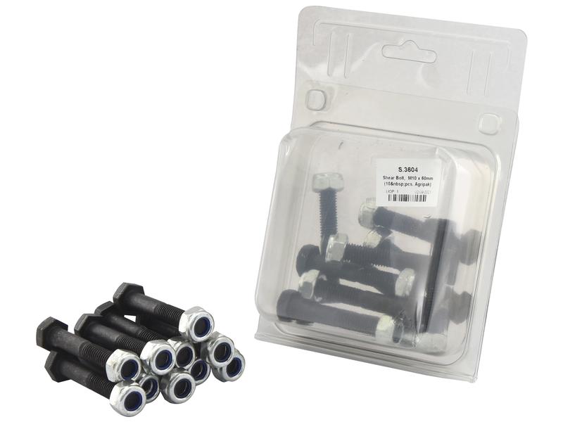 Shear Bolt, M10 x 1.50x60mm (10 pcs. Agripak) Image 1