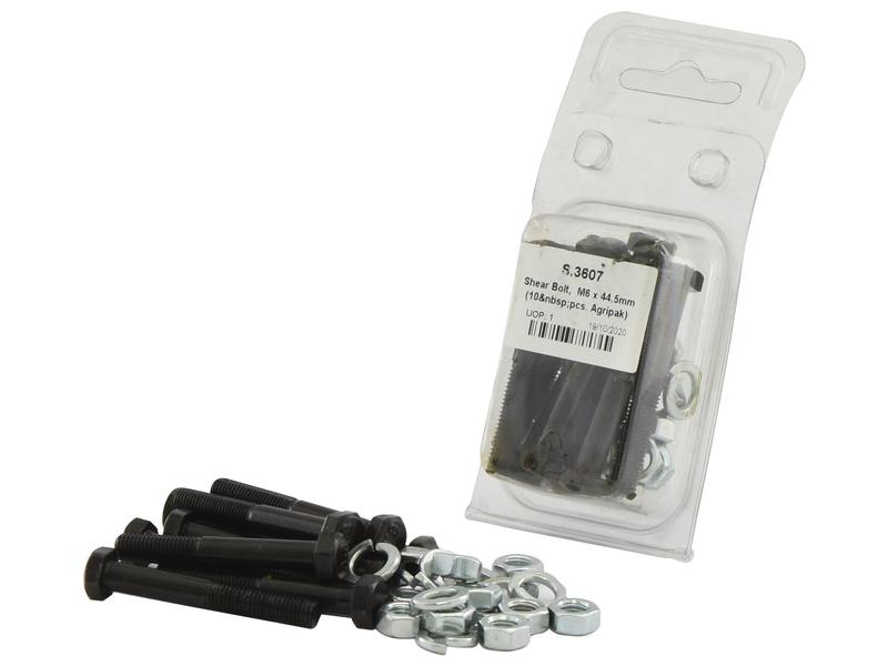 Agripak 10 pcs. Shear Bolt 1/4x44.5mm Image 1