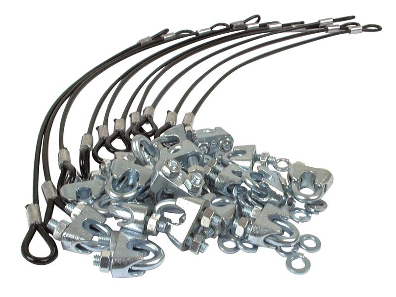 Swath turner clamp,  Suitable for 8mm tines,