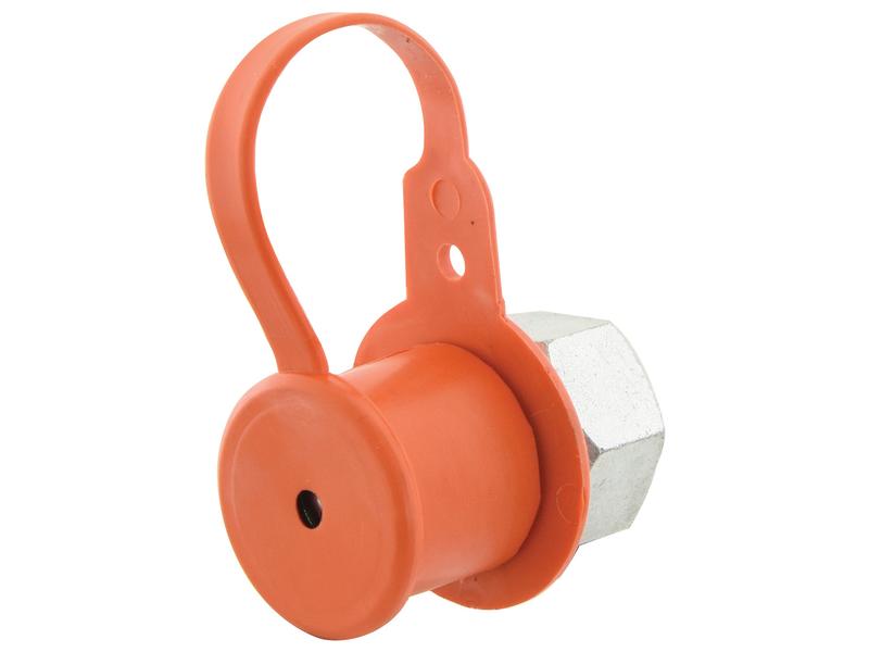 Sparex Dust Cap Orange PVC Fits 1/2\'\' Male Coupling