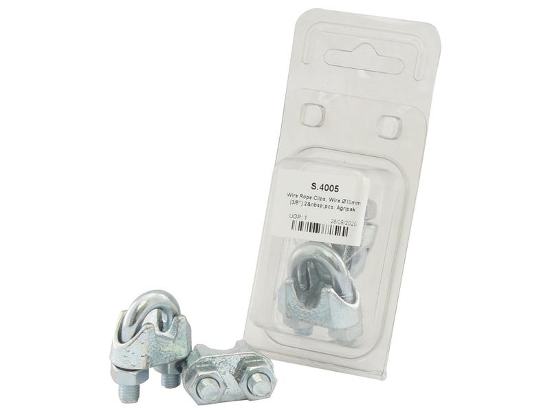 Agripak 2 pcs. Wire Rope Clips 10mm (3/8\'\') Image 1
