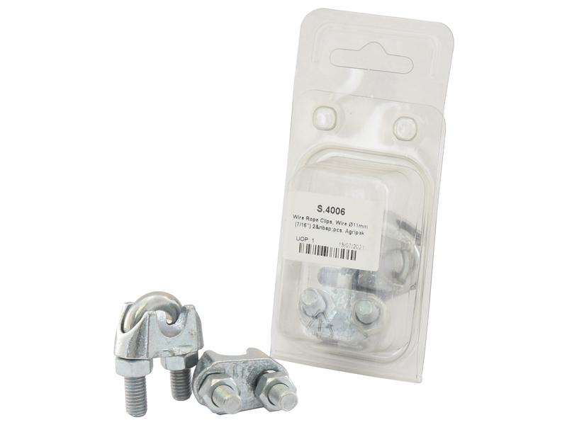 Agripak 2 pcs. Wire Rope Clips 11mm (7/16\'\') Image 1