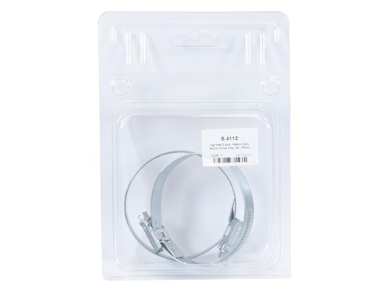 Agripak 2 pcs. Worm Drive Clip  50 - 70mm Image 1