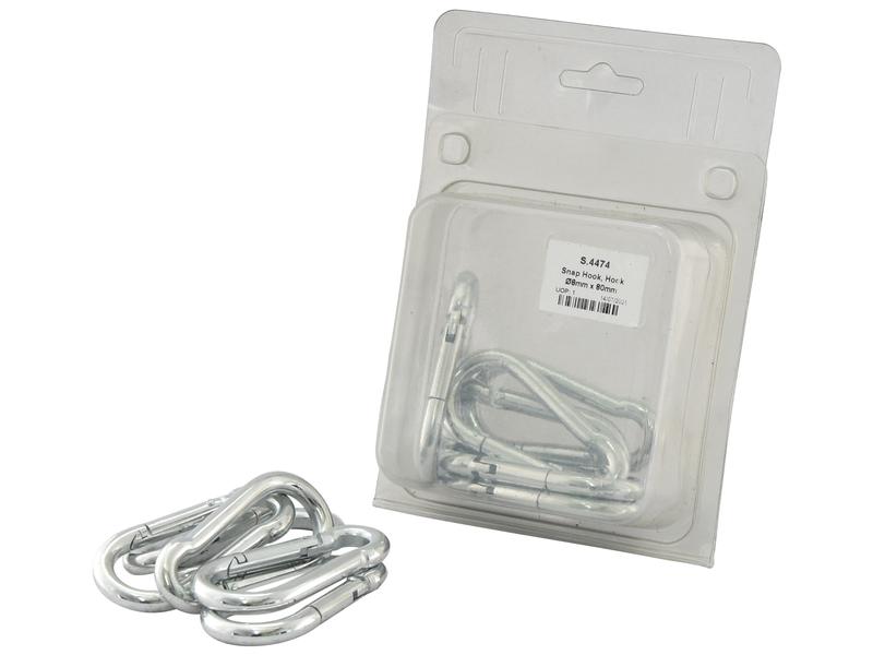 Agripak 6 pcs. Snap Hook 8 x 80mm Image 1