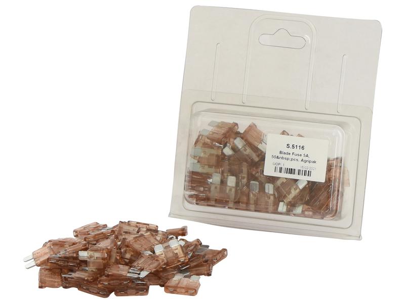 Agripak 50 pcs. Blade Fuse 5.0A Image 1