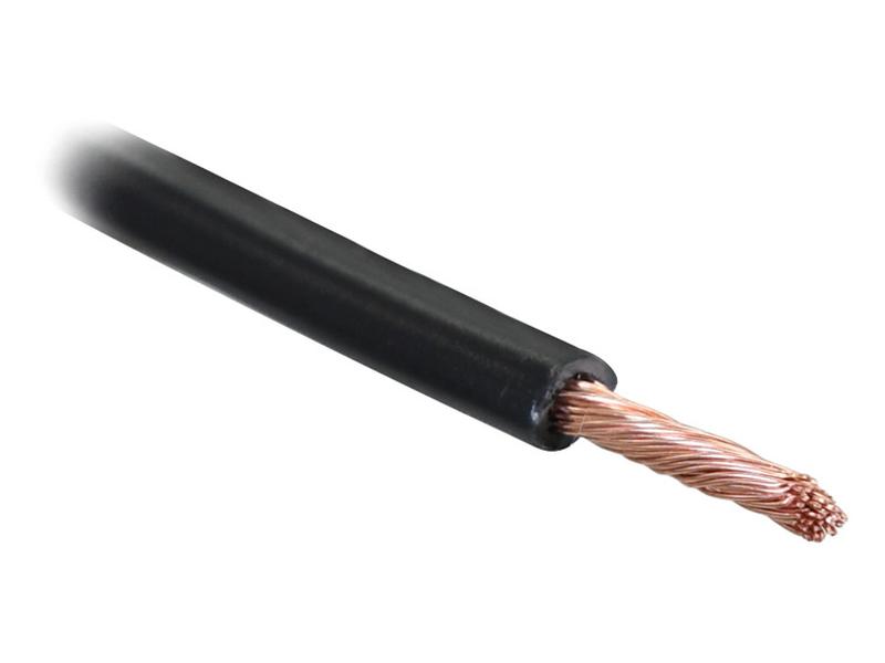Electrical Cable - 1 Core, 2.5mm² Cable, Black (Length: 50M)