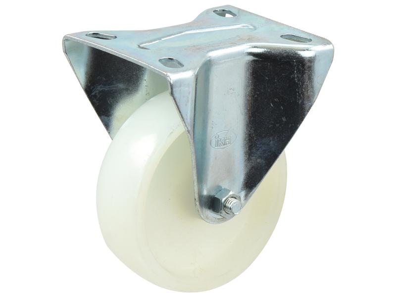 Fixed Plastic/Nylon Castor Wheel - Capacity: 130kgs, Wheel Ø: 100mm Image 1
