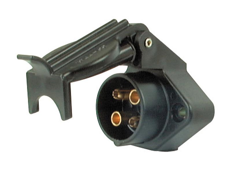 4 Pin Auxiliary Female Socket (Black Plastic)