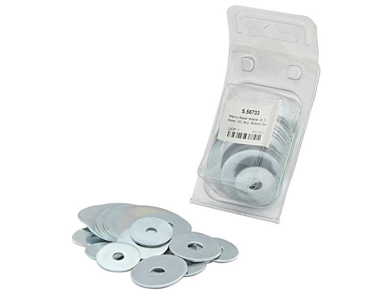 Agripak 30 pcs. Repair Washer ID 7 - 8mm OD 25.4 - 50.8mm Image 1