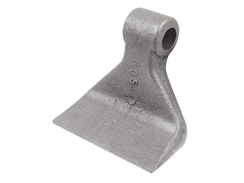 Hammer Flail, Top width: 37mm, Bottom width: 115mm, Hole Ø: 16mm, Radius 105mm - Replacement for Kuhn Image 1