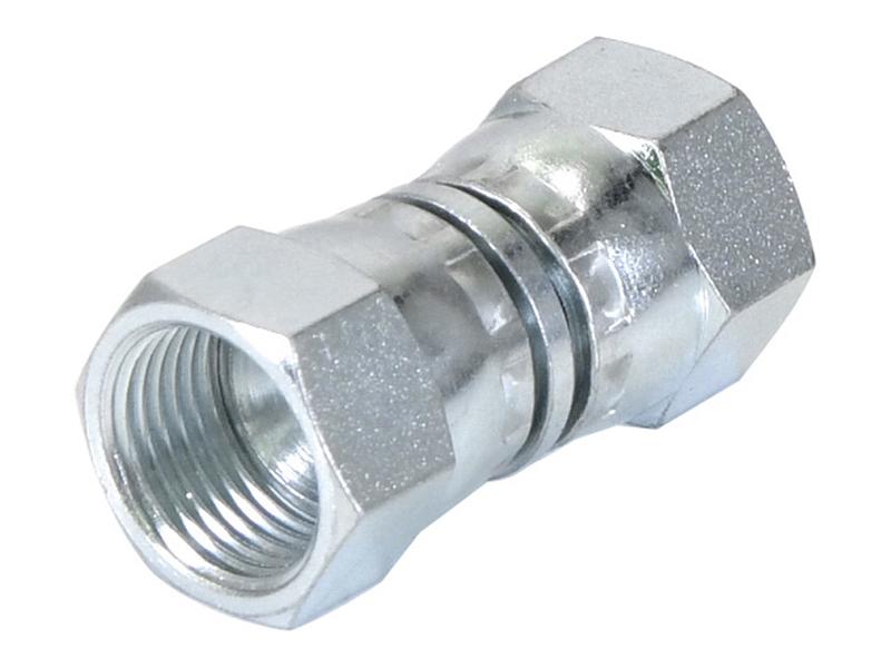 Hydraulic Adaptor 3/4\'\' JIC Swivel Female x 3/4\'\' JIC Swivel Female Image 1