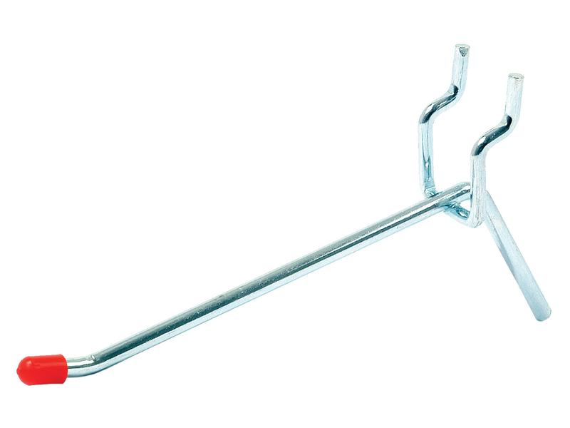 Single arm hook to fit peg or slat panel - 100mm