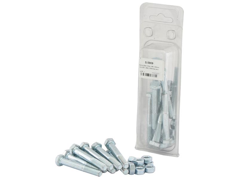 Agripak 10 pcs. Metric Bolt, M8x60mm Image 1