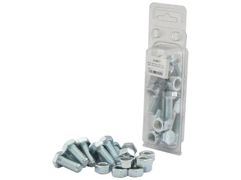 Agripak 10 pcs. Metric Setscrew M12x30mm Image 1