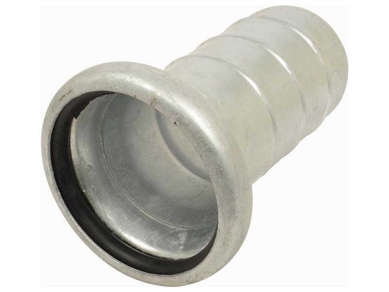 Coupling with hose end - Female 5\'\' (133mm) x5\'\' (125mm) (Galvanised) Image 1