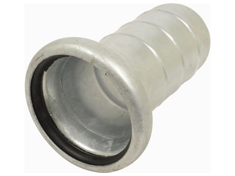 Coupling with hose end - Female 6\'\' (159mm) x6\'\' (152mm) (Galvanised)
