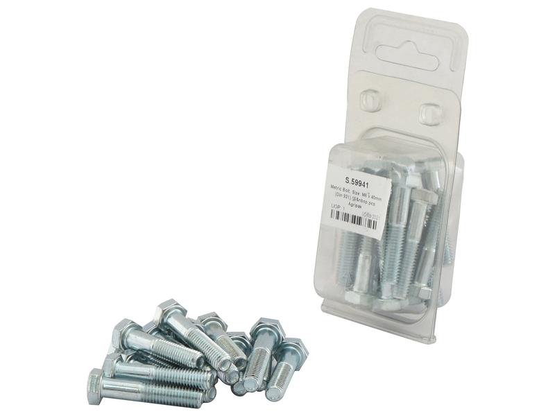 Agripak 15 pcs. Metric Bolt, M8x40mm Image 1