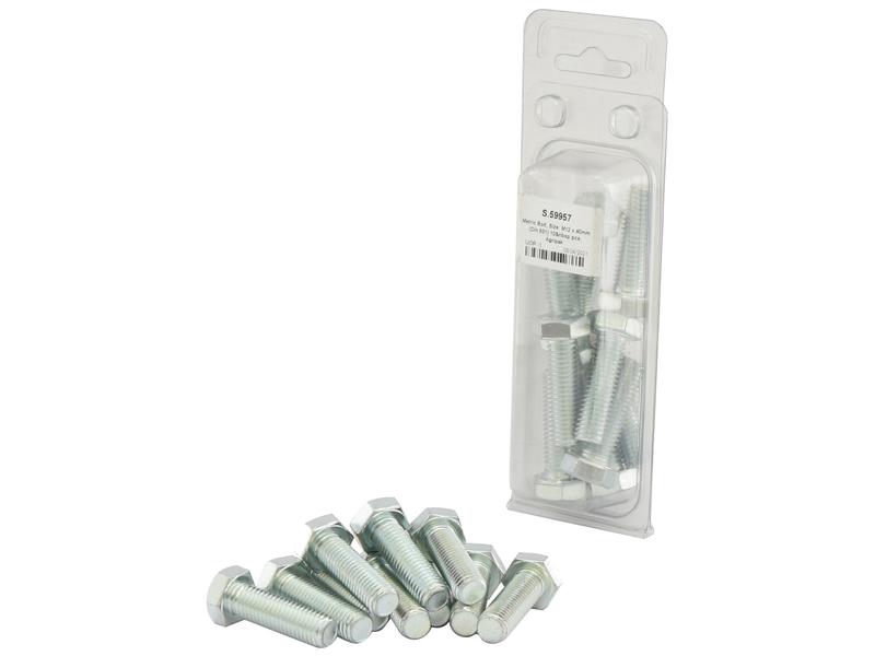 Agripak 10 pcs. Metric Bolt, M12x40mm Image 1