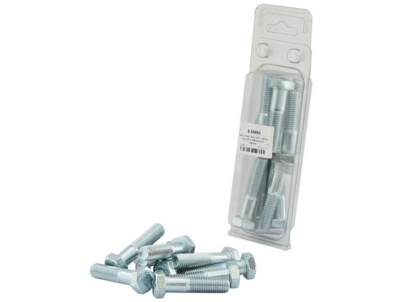 Agripak 10 pcs. Metric Bolt, M12x50mm Image 1