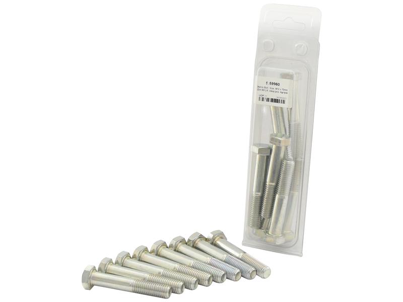 Agripak 8 pcs. Metric Bolt, M12x70mm Image 1