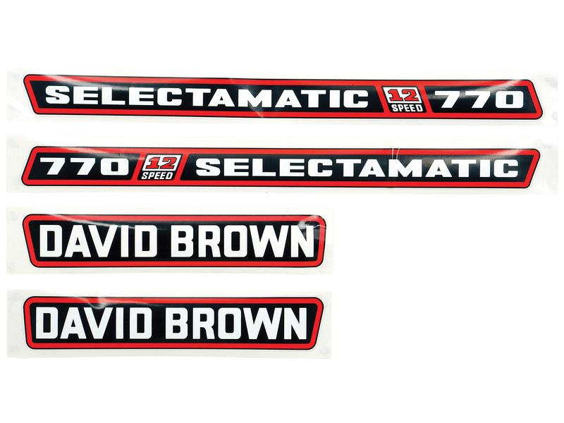 Decal Set - David Brown 770 Selectamatic