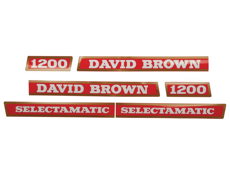 Decal Set - David Brown 1200 - Selectamatic