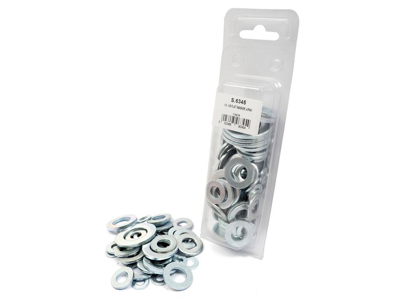 Imperial Flat Washers, ID: 1/4 - 3/4\'\' (DIN or Standard No. DIN 125A) 136 pcs. Agripak