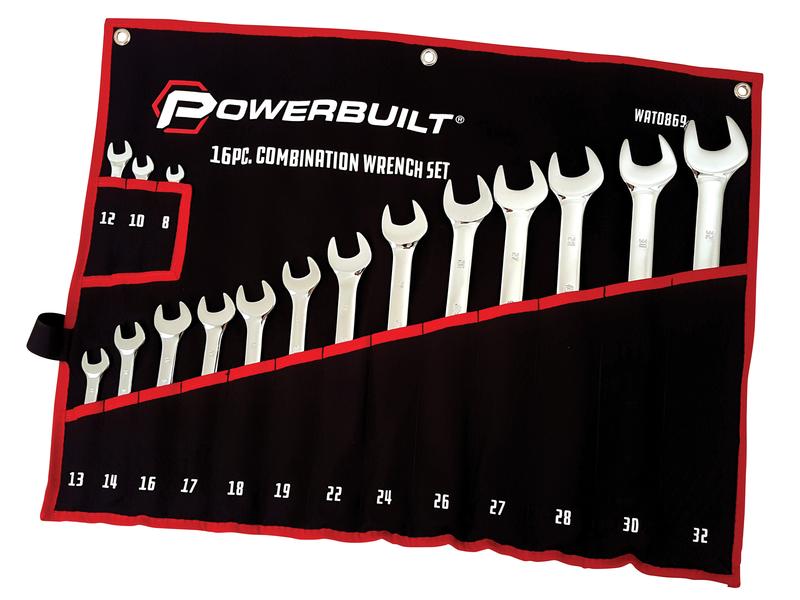 Spanner set - Ring & Open End - METRIC - 16 piece