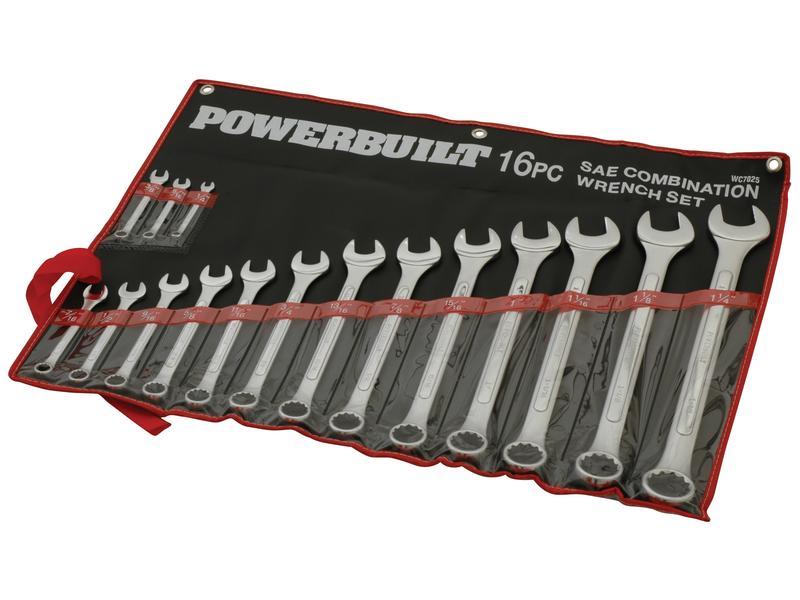 Spanner set - Ring & Open End - IMPERIAL - 16 piece Image 1