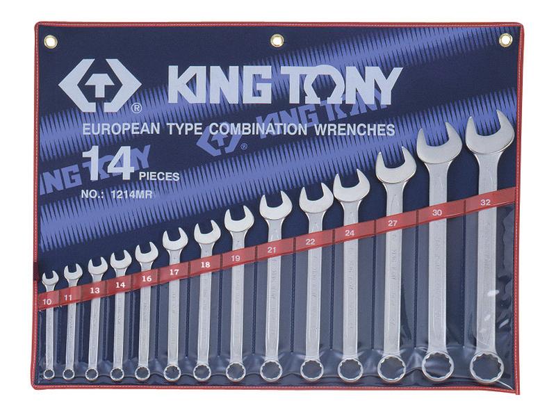 SPANNER SET - METRIC - Ring + Open end - 14 piece
