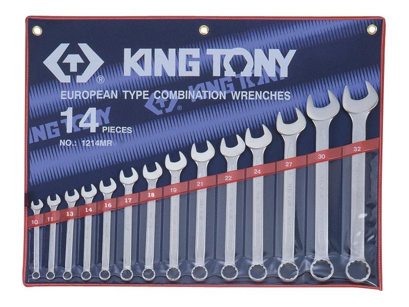 SPANNER SET - IMPERIAL - Ring + Open end - 14 piece