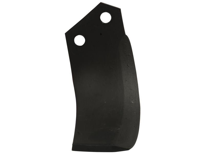Rotavator Blade Curved LH 80x8mm Height:  Hole centres:  Hole Ø: 14.5mm. Replacement for Sovema