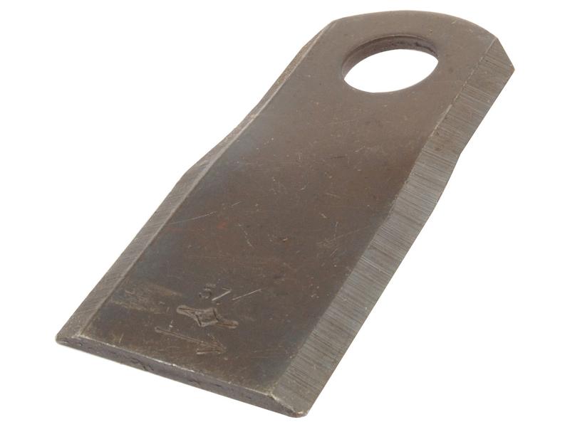 Mower Blade - Twisted blade, bottom edge sharp & parallel -  115 x 50x4mm - Hole Ø20.5mm  - RH -  Replacement for Kuhn