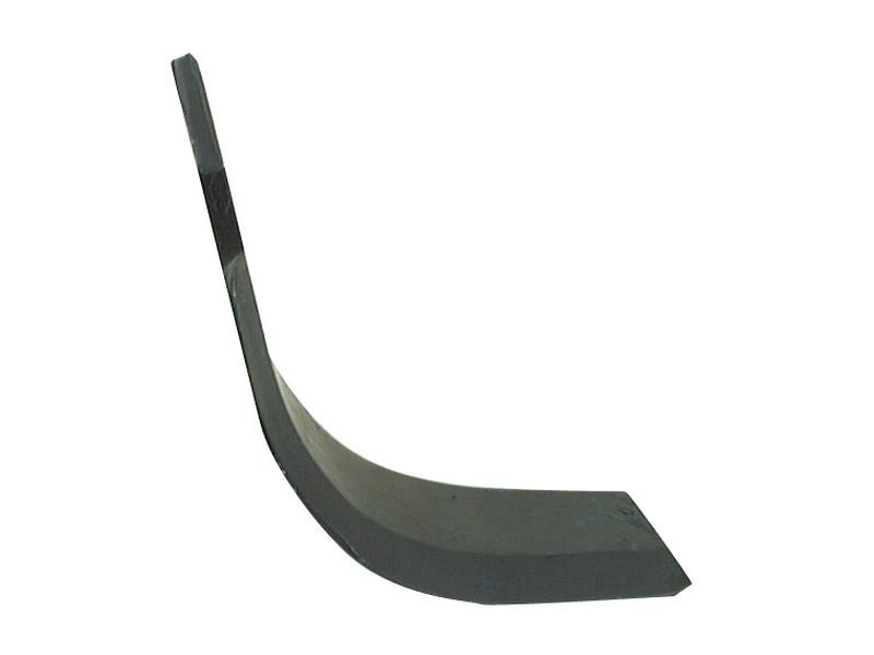 Rotavator Blade Curved RH 70x7mm Height: 187mm. Hole centres: 46mm. Hole Ø: 12.5mm. Replacement for Sovema