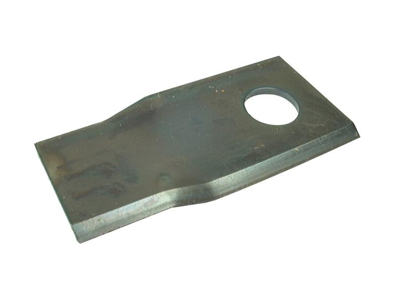 Mower Blade - Twisted blade, bottom edge sharp & parallel -  105 x 48x3mm - Hole Ø19mm  - RH -  Replacement for Claas, PZ