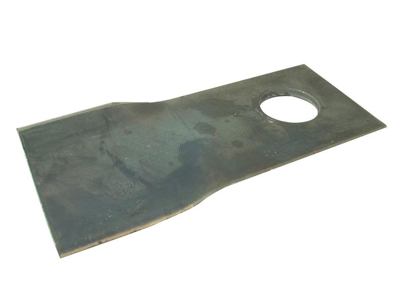 Mower Blade - Twisted blade, bottom edge sharp & parallel -  105 x 48x3mm - Hole Ø19mm  - LH -  Replacement for Claas, PZ