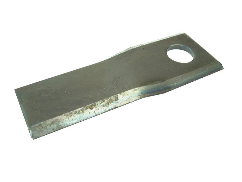 Mower Blade - Twisted blade, top edge sharp -  122 x 45x4mm - Hole Ø18.25mm  - RH -  Replacement for Kuhn, Claas, New Holland, John Deere