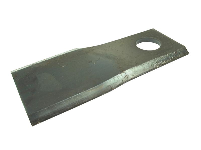 Mower Blade - Twisted blade, top edge sharp -  116 x 45x4mm - Hole Ø18.25mm  - LH -  Replacement for New Holland, Kuhn, John Deere