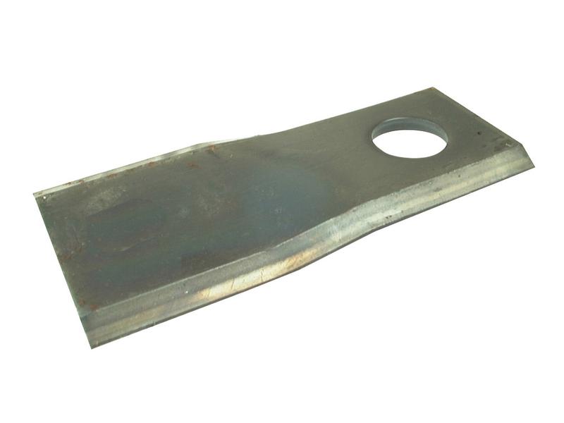 Mower Blade - Twisted blade, top edge sharp -  107 x 45x4mm - Hole Ø18.25mm  - LH -  Replacement for Kuhn, Fort, John Deere, New Holland
